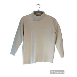 BTFBM Women Cozy Long Sleeve Mock Neck Fashion Sweaters Soft Solid Color Ribbed